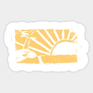 Sunset Sun Sticker